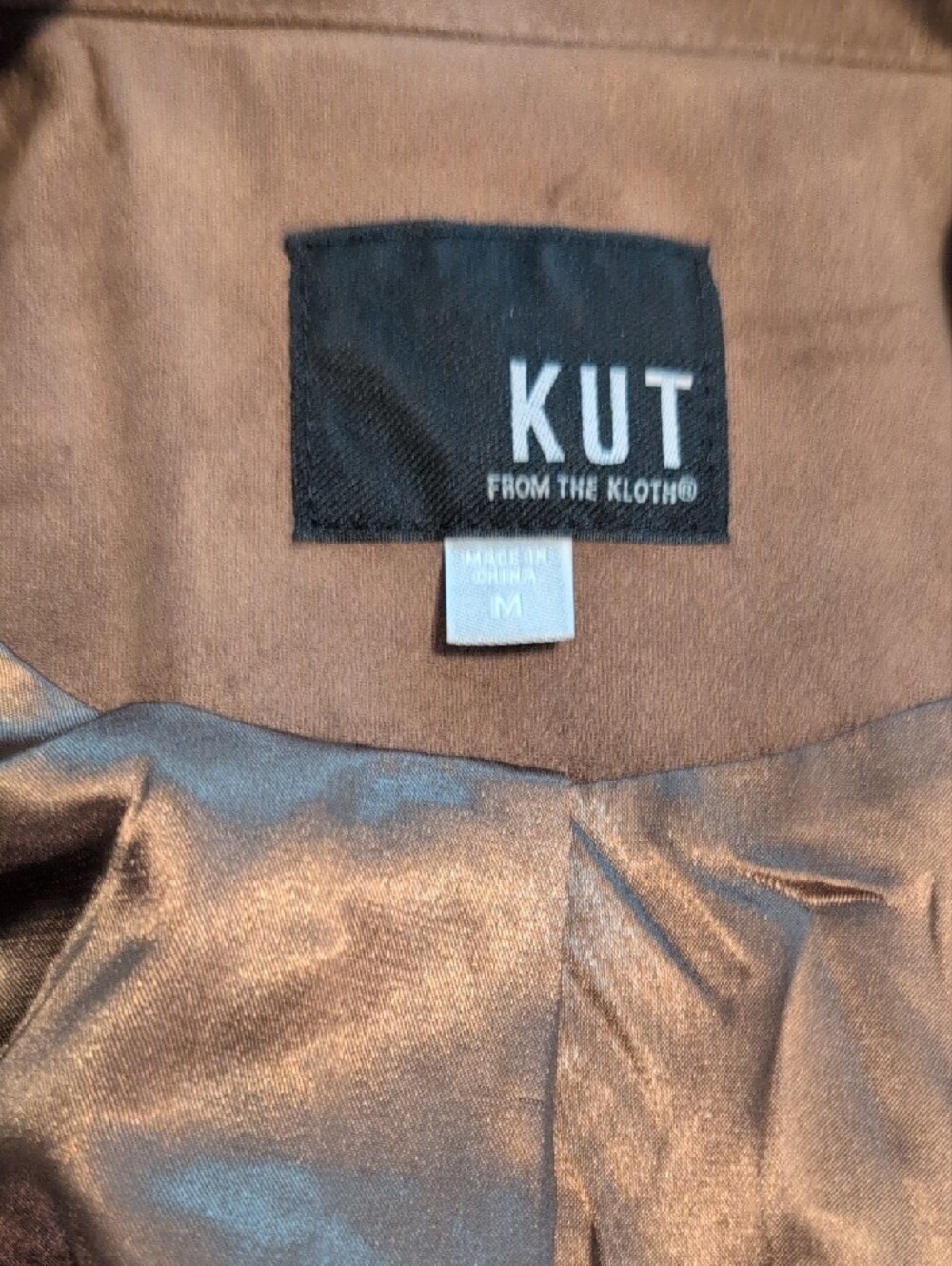 Kut from the Kloth Brown Faux Suede Jacket - Picture 3 of 3